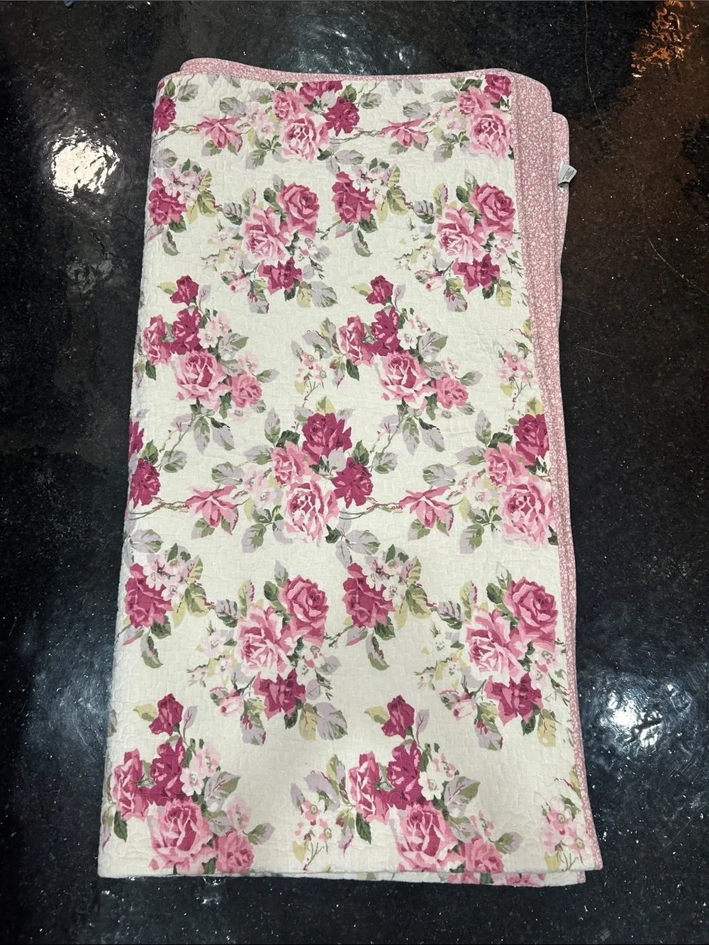 EUC Vintage Revisable Laura Ashely Cottage Shabby Chic Romantic Queen Comforter